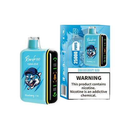 Runfree Tornado 25000 Blueberry Ice - Vape Ninja